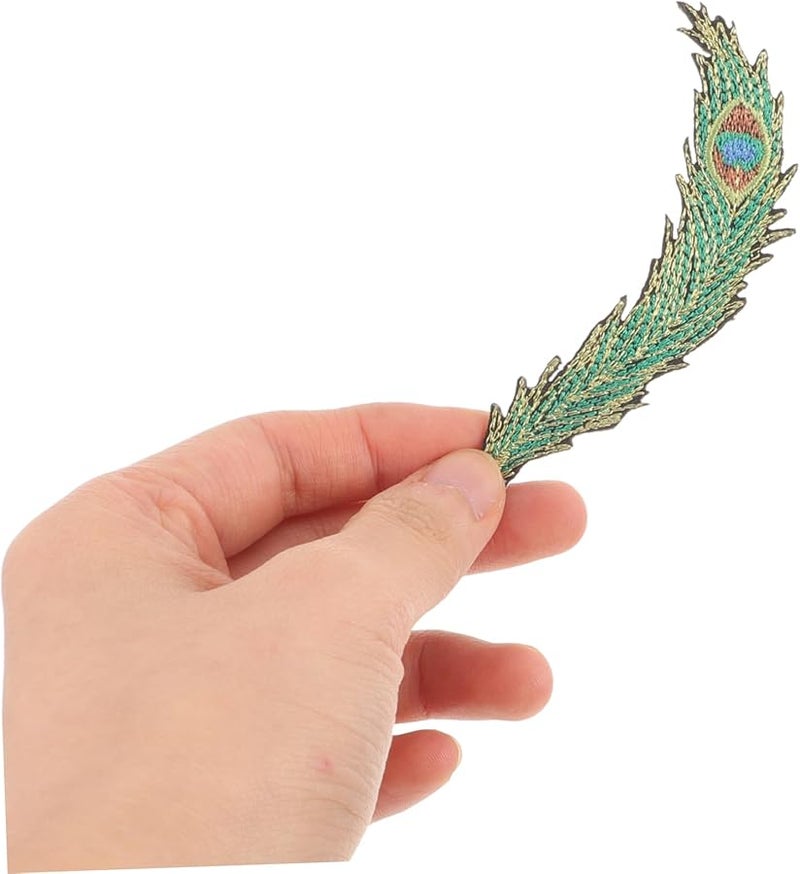 Tehaux 3pcs Embroidered Plume Applique Patches For Clothing Bags And Costumes - Image 4